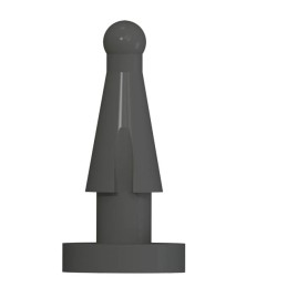 10 pcs : FM-8 - FAN MNT RIVET BLK 30A DUROMETER