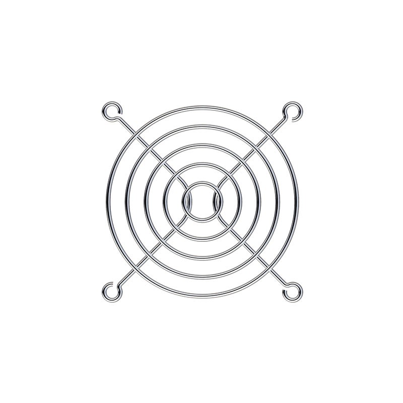 10 pcs : SC80-W6 - 80MM FAN GUARD FLAT NICKELCHROME