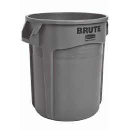 1 pcs - Rubbermaid Commercial Products Brute Wheeled 44gal Grey Polypropylene Waste Bin