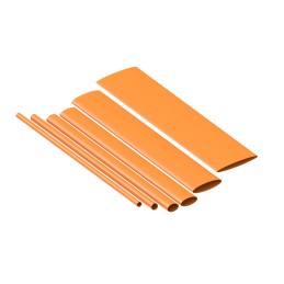 40 pcs - TE Connectivity Heat Shrink Tubing, Orange 40mm Sleeve Dia. 2:1 Ratio, RAYCHEM VOLINSU EVSW Series