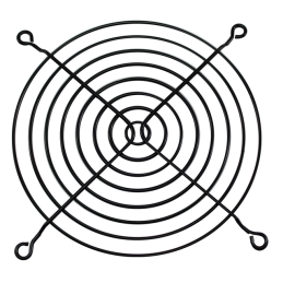 10 pcs : G109-15AB - FAN GUARD METAL 120MM BLACK