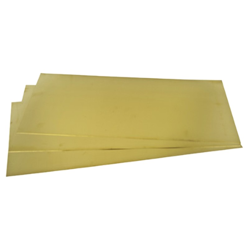 1 Lot of 3 - RS PRO Brass Metal Sheet 600mm x 300mm, 0.45mm Thick