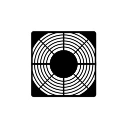 10 pcs : G127POG - FAN GUARD PLASTIC 127MM PUSH ON