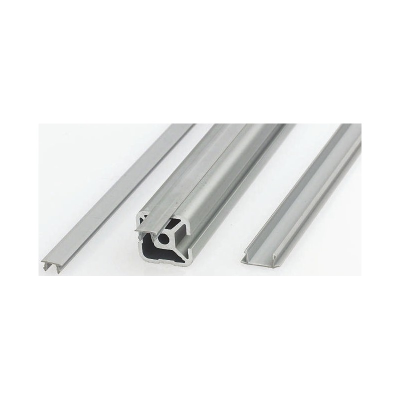 1 Lot of 3 - FlexLink Grey PVC Cover Strip, 5.5mm Groove Size, 3m Length