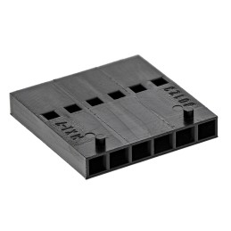 50 pcs - Molex, C-Grid III Female Connector Housing, 2.54mm Pitch, 6 Way, 1 Row