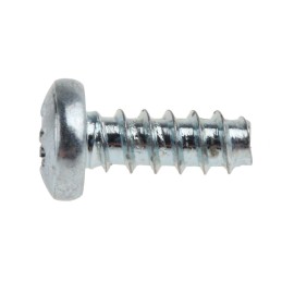 1 Bag of 100 - RS PRO Bright Zinc Plated, Clear Passivated Steel Pan Head Thread Forming Screw, N°6 x 9mm Long