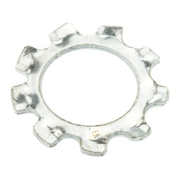 1 Bag of 100 - Bright Zinc Plated Steel External Tooth Lock Washer, M10