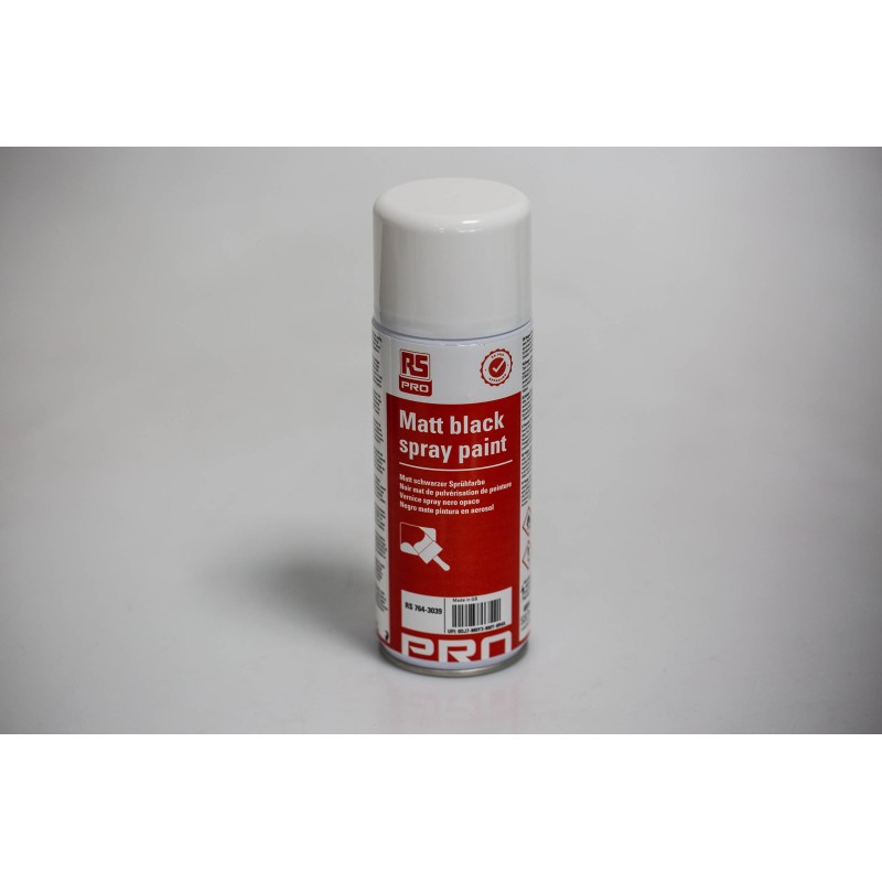1 pcs - RS PRO 400ml Black Matt Spray Paint