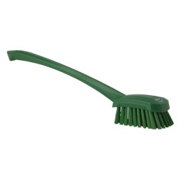 1 pcs - Vikan Hard Bristle Green Scrubbing Brush, 36mm bristle length, Polyester bristle material