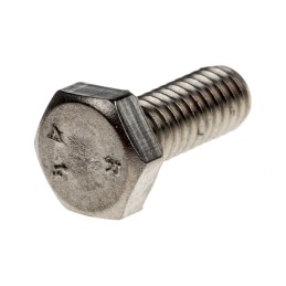1 Bag of 100 - Plain Stainless Steel Hex, Hex Bolt, M4 x 10mm