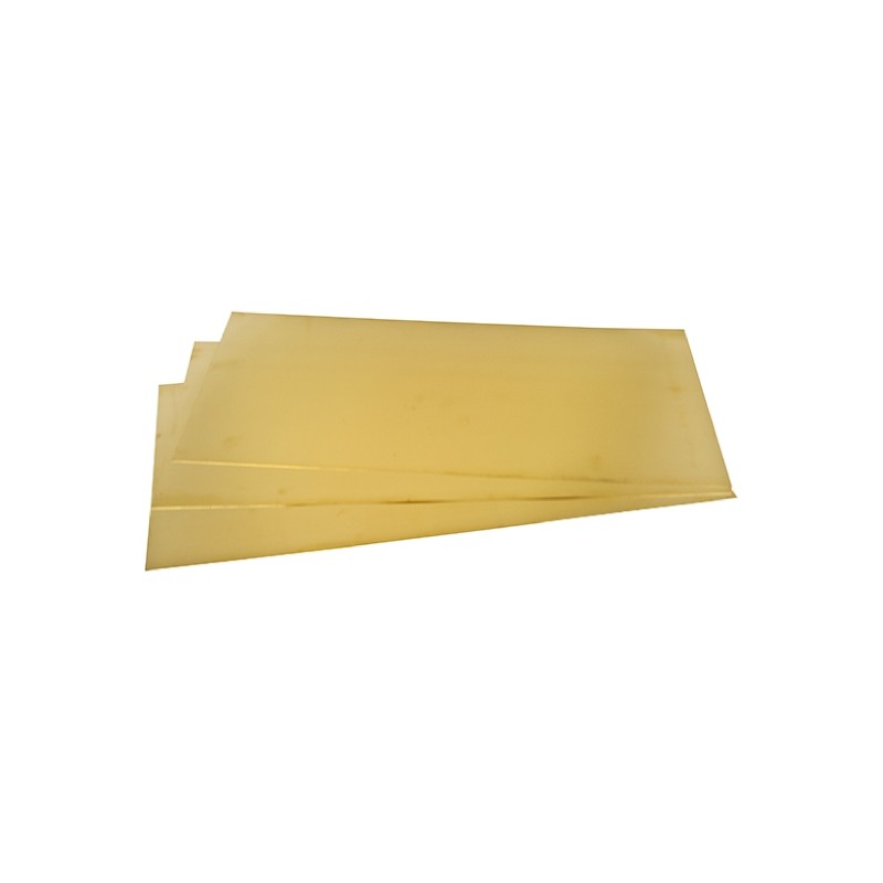 1 Lot of 4 - RS PRO Brass Metal Sheet 600mm x 300mm, 1.6mm Thick