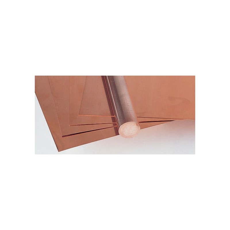 1 Lot of 4 - RS PRO Copper Flat Bar 3mm Diameter, 25mm W, 3mm H, 1m L