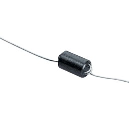5 pcs - Wurth Elektronik Ferrite Bead, 6 (Dia.) x 15mm (Axial), 720Ω impedance at 25 MHz, 1240Ω impedance at 100 MHz