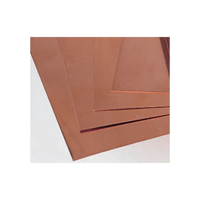 1 Lot of 4 - RS PRO Copper Metal Sheet 1000mm x 25mm