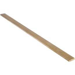 1 Lot of 4 - RS PRO Brass Flat Bar, 1in W, 1/4in H, 500mm L