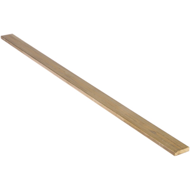 1 Lot of 4 - RS PRO Brass Flat Bar, 1in W, 1/4in H, 500mm L