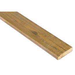 1 Lot of 4 - RS PRO Brass Flat Bar, 1in W, 1/4in H, 500mm L