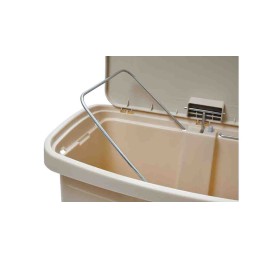 1 pcs - Rubbermaid Commercial Products Slim Jim 90L Black Pedal Waste Bin