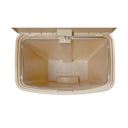 1 pcs - Rubbermaid Commercial Products Slim Jim 90L Black Pedal Waste Bin