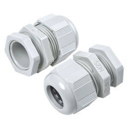 1 Box of 5 - SIB SIB-TEC Series Grey PA 6 Cable Gland, M25 Thread, 9mm Min, 18mm Max, IP68
