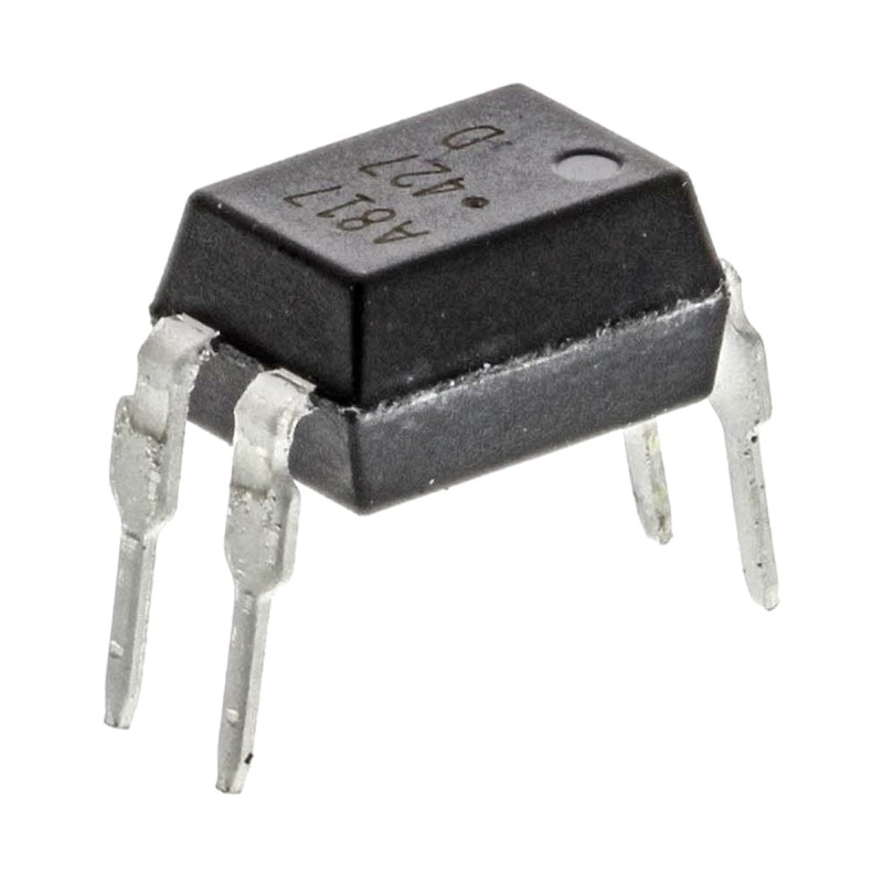 50 pcs - Broadcom, HCPL-817-00DE DC Input Transistor Output Optocoupler, Through Hole, 4-Pin DIP