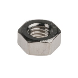 1 Bag of 100 - RS PRO, Plain Stainless Steel Hex Nut, DIN 934, M6