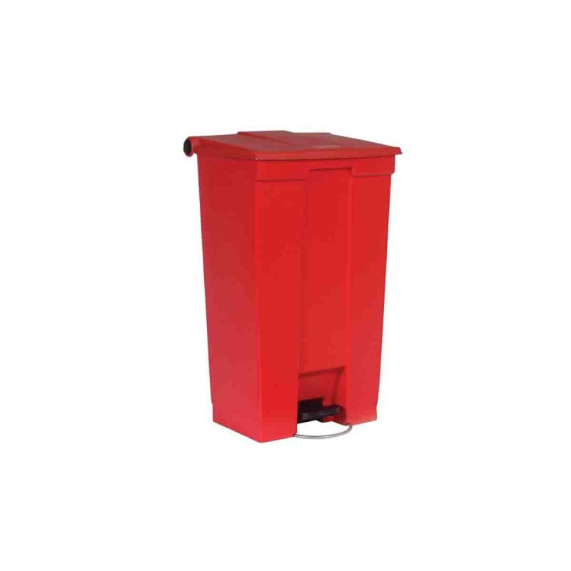 1 pcs - Rubbermaid Commercial Products Legacy Step-On 87L Red Pedal Plastic Waste Bin