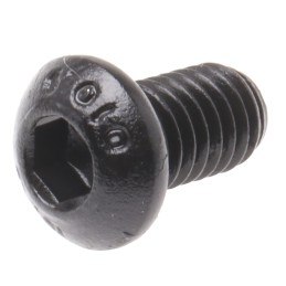 1 Bag of 100 - RS PRO Black, Self-Colour Steel Hex Socket Button Screw, ISO 7380, M6 x 10mm