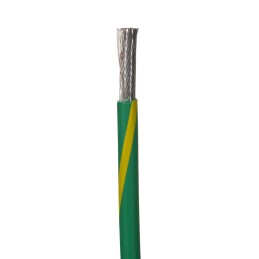 1 Reel of 30 M - Alpha Wire EcoWire Series Green/Yellow 5.2 mm² Hook Up Wire, 10 AWG, 105/0.25 mm, 30m, MPPE Insulation