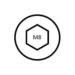 1 Bag of 100 - RS PRO Stainless Steel, Hex Nut, M8