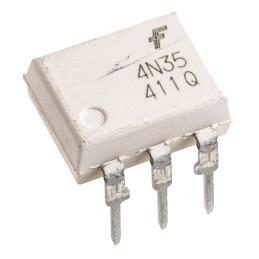 50 pcs - onsemi, 4N35M DC Input Transistor Output Optocoupler, Through Hole, 6-Pin PDIP
