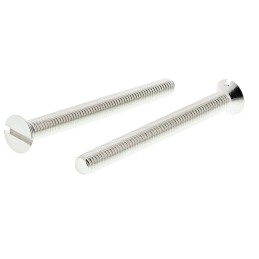 1 Bag of 100 - RS PRO Slot Countersunk Brass Machine Screw DIN 963, M5x50mm