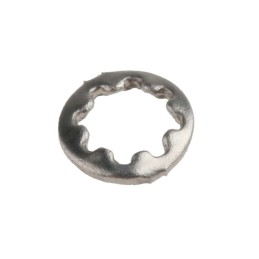 1 Bag of 100 - A2 304 Stainless Steel Internal Tooth Shakeproof Washer, M3, DIN 6797J
