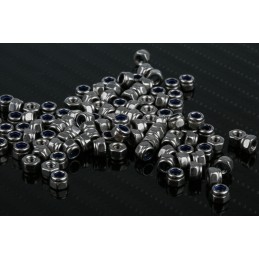 1 Bag of 100 - RS PRO, Plain Lock Nut, DIN 985, M3