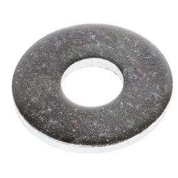 1 Bag of 100 - Bright Zinc Plated Steel Plain Washers, M10, M10, BS 4320