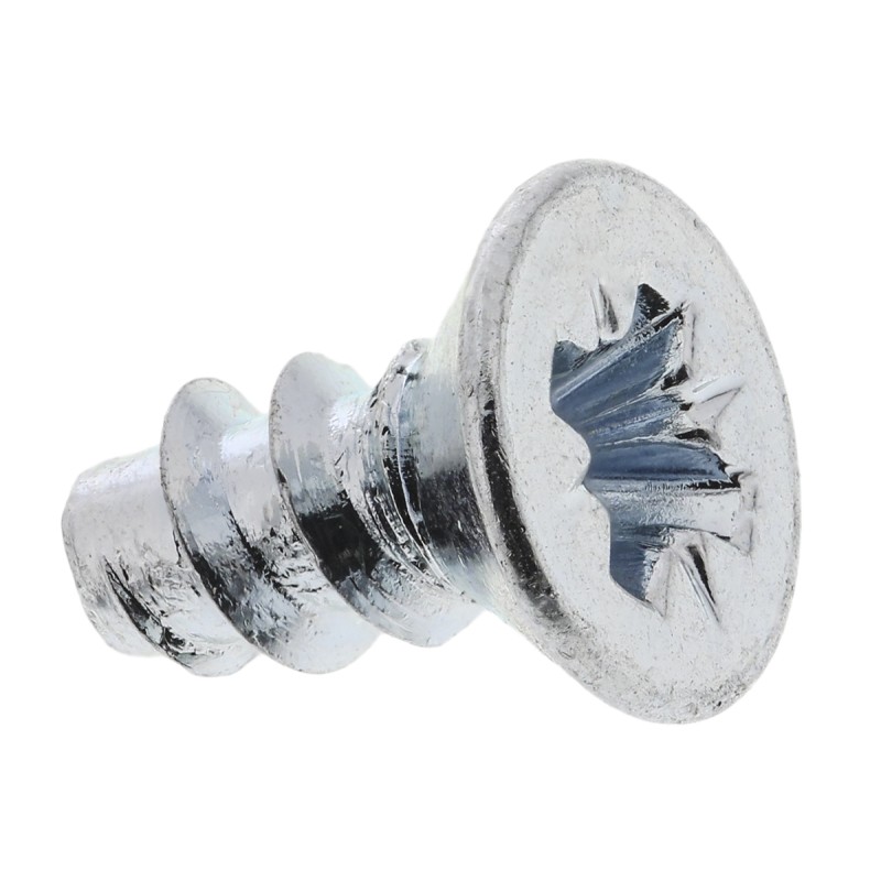 1 Bag of 100 - RS PRO Bright Zinc Plated, Clear Passivated Steel Countersunk Head Thread Forming Screw, N°4 x 6mm Long