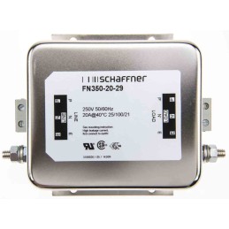 10 pcs - Schaffner, FN350 20A 250 V ac 400Hz, Chassis Mount EMC Filter, Terminal Block, Single Phase