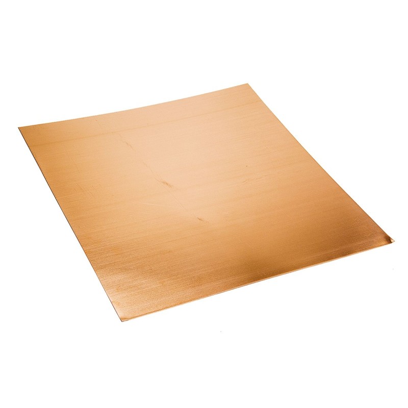 1 Lot of 5 - RS PRO Copper Metal Sheet 300mm x 300mm, 0.45mm Thick