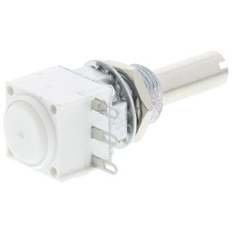 1 pcs - Vishay 10kΩ Rotary Potentiometer 2-Gang Panel Mount, P11S2V0FLSY00D0047