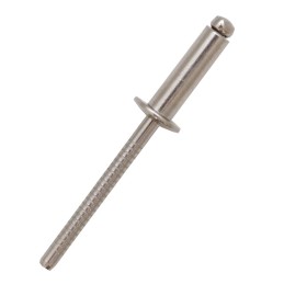 1 Bag of 100 - RS PRO Stainless Steel Blind Rivet, 4.8mm