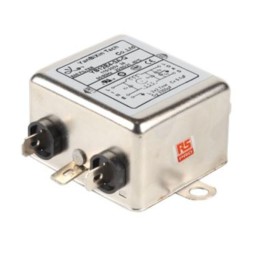 108 pcs - RS PRO 3A 115/250 V ac 50/60Hz, Chassis Mount Power Line Filter, Fast-On, Single Phase