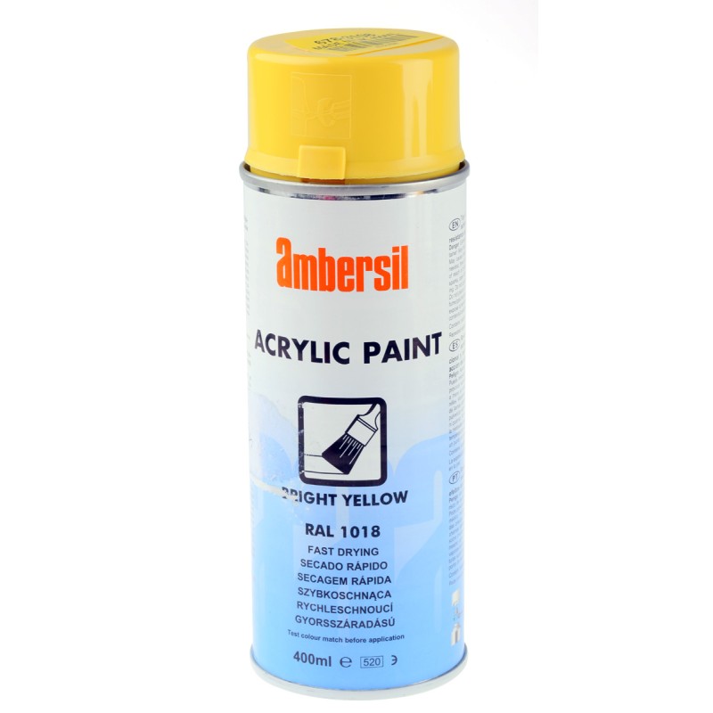 1 pcs - Ambersil 400ml Yellow Gloss Spray Paint