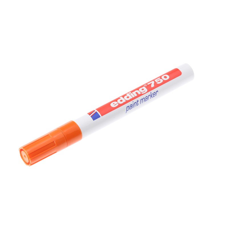 1 pcs - Edding Orange 2 - 4mm Medium Tip Paint Marker Pen for use with Glass, Metal, Plastic, Wood