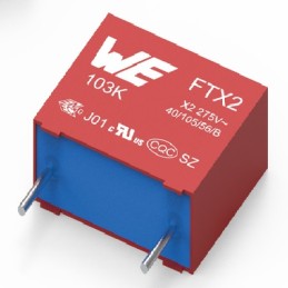 1 pcs - Wurth Elektronik WCAP-FTXX Film Capacitor, 310V ac, ±10%, 4.7μF, Through Hole