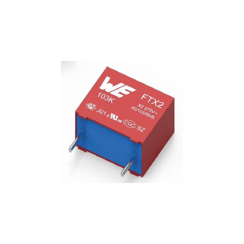 1 pcs - Wurth Elektronik WCAP-FTXX Film Capacitor, 310V ac, ±10%, 4.7μF, Through Hole