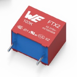 1 pcs - Wurth Elektronik WCAP-FTX2 Film Capacitor, 275V ac, ±10%, 4.7μF, Through Hole