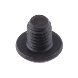 1 Bag of 100 - RS PRO Black, Self-Colour Steel Hex Socket Button Screw, ISO 7380, M5 x 6mm