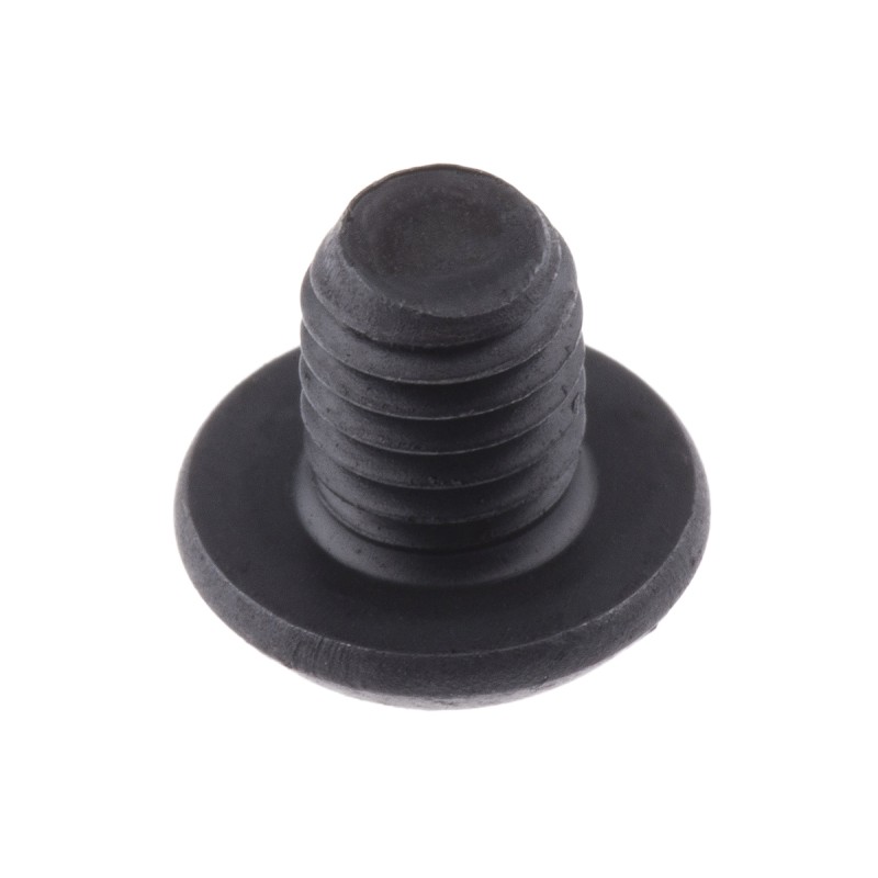 1 Bag of 100 - RS PRO Black, Self-Colour Steel Hex Socket Button Screw, ISO 7380, M5 x 6mm