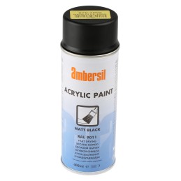 1 pcs - Ambersil 400ml Black Matt Spray Paint