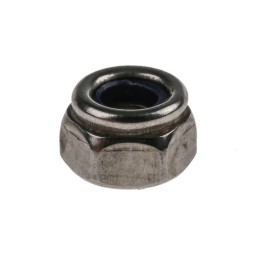 1 Bag of 100 - RS PRO, Plain Lock Nut, DIN 985, M4